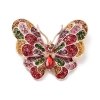 0270 Elegancka broszka przypinka błyszcząca motyl